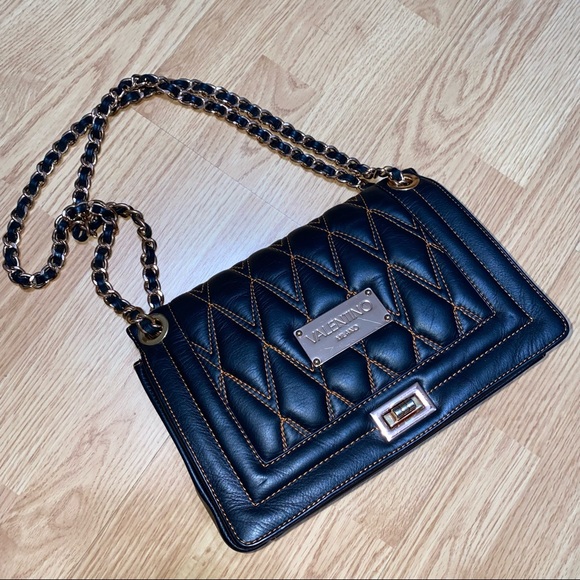 Valentino Handbags - Valentino Quilted Leather Flap Bag